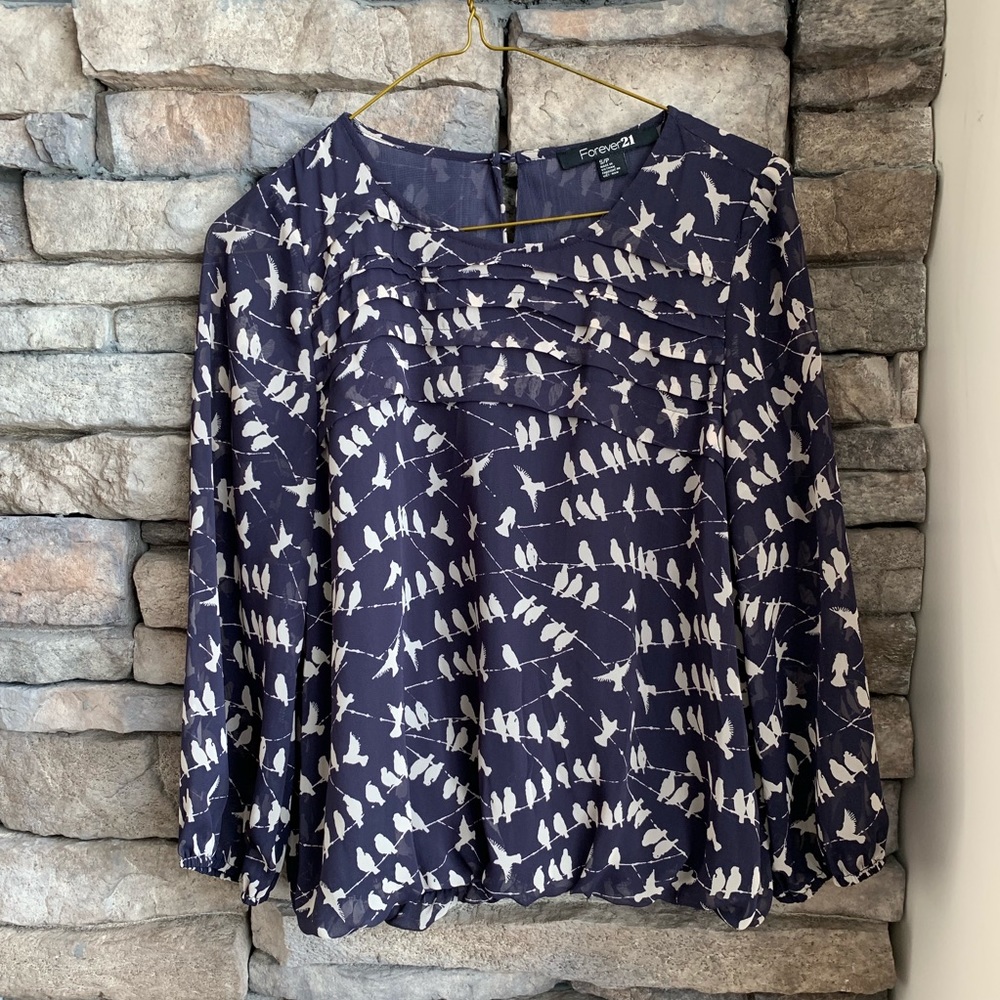 F21 | bird print top